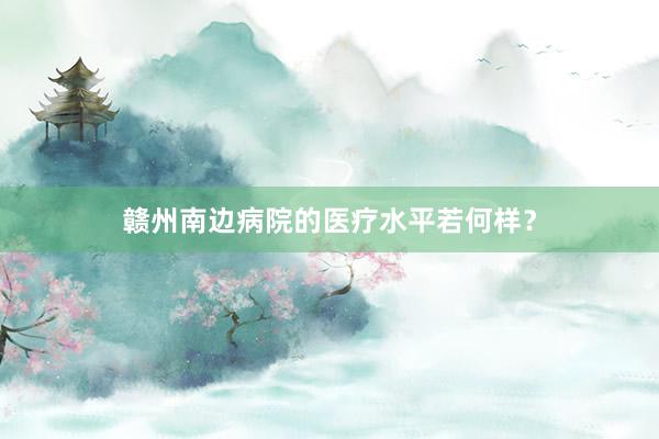 赣州南边病院的医疗水平若何样？